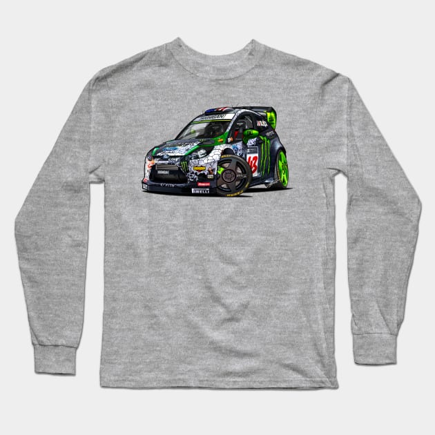 2014 FORD FIESTA ST GYM4 Long Sleeve T-Shirt by RCJM_Cartoons